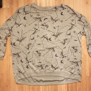 Nightmare Before Christmas Jack Skellington Sweater Women's 3X (22W-24W) Grey
